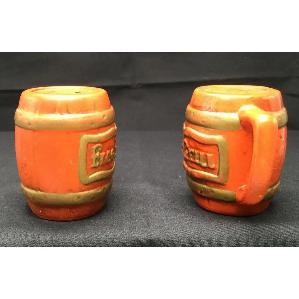 VTG Enesco Salt and Pepper Shakers Free Lunch Bar & Grill - Picture 2 of 6